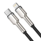 Кабель Baseus Cafule Series Metal Data Cable Type-C to iP PD 20W 1m Black (CATLJK-A01) - зображення 5