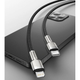 Кабель Baseus Cafule Series Metal Data Cable Type-C to iP PD 20W 1m Black (CATLJK-A01) - зображення 12