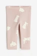 Легинсы розовые в принт кроликов H&M 98см (400094166) - изображение 1