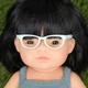 Кукла Miniland девочка азиатка в очках 38 см в одежде подарочная коробка - изображение 3