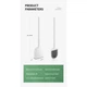 Гнучка силіконова щітка для унітазу з тримачем Cleaner Toilet Brush Bell 386 - зображення 8