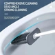Гнучка силіконова щітка для унітазу з тримачем Cleaner Toilet Brush 384 - зображення 2