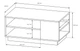 Стол журнальный Perfect Home Арко / Arco 100 Белый глянец/дуб грандсон (PFH-091035) - изображение 3