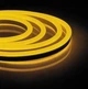 Світлодіодна неонова стрічка LED NEON 5 метрів вологозахищена з блоком живлення 12V-220V, Жовтий - зображення 3