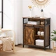 Комод у вітальню Brown Loft_Apartament 70 х 30 х 80 см коричневий чорний - зображення 3