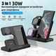 Док-станція бездротової зарядки 3 в 1 Q10 15W Samsung, S25, S24, S23, S22, S21,S20, S10, Ultra, Note и Galaxy Watch 5, 4 и Active Buds (та інші + Iphone) - зображення 12