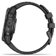 Титановые часы с подзарядкой от солнца и встроенным фонарем Garmin Fenix 7 Pro Sapphire Solar DLC Edition (010-02777-11) темно-серые с силиконовым ремешком - изображение 7