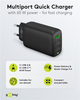 Wieloportowa ładowarka stacjonarna Goobay Wentronic 3x Quick Charger 65W 2x USB-C 1x USB-A Czarny (4040849617607) - obraz 8