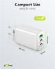 Wieloportowa ładowarka stacjonarna Goobay Wentronic 3x Quick Charger 65W 2x USB-C 1x USB-A Biały (4040849617591) - obraz 8