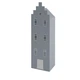 Детский шкаф Амстердам Little Room Little Room Baby House голубой (GLB-7179-8) - изображение 2