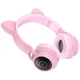 Беспроводные Bluetooth наушники кошачьи ушки Навушники Hoco W27 Cat ear headphones с микрофоном розовые - изображение 1