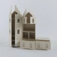 Комплект шкафов Амстердам для детской комнаты Little Room Baby House ваниль (CPL-1301-1) - изображение 4