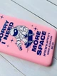 Матовий рожевий чохол на Samsung Galaxy A32 :: Космонавт на скейті (принт 248) - зображення 2