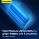 Портативний компресор для автомобіля мото насос Baseus SuperMini Pro Series | 50 Вт, 4000mAh, Type-C | Чорний - зображення 10