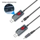 USB преобразователь кабель питания DC 9v и 12v 5.5x2.1 переходник 3.5х1.35 для роутера модема от Powerbank - изображение 2