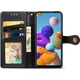 Кожаный чехол-книжка GETMAN Gallant (PU) для Samsung Galaxy A21s Черный - изображение 2