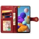 Шкіряний чохол книжка GETMAN Gallant (PU) для Samsung Galaxy A21s Червоний - зображення 4