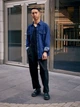 Джинсовая куртка мужская Uniqlo 694778482 S Синяя (1159795280) - изображение 19