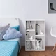 Вертикальна полку «Асиметрія» Baby House Little Room біла (В78:Ш48:Г22см) P-00038 - зображення 6