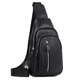 Слинг на плече кожаный TIDING BAG A25F-3204-1A Черный 18х32х7 см - изображение 9