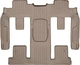 Автомобильные коврики в салон Weathertech на Chevrolet Traverse 10-17 2-3 ряд бежевые Шевроле Траверс WT00259461 - изображение 1