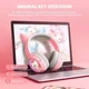 Детские игровые беспроводные наушники Onikuma B5 c RGB подсветкой и встроенным микрофоном Розовый - изображение 8