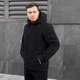 Чоловіча зимова стьобана куртка чорна XL 1-738-XL - зображення 3