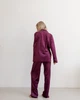 Пижама велюр Jeny на пуговицах Марсала XS - изображение 4