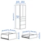Гардероб IKEA СМОСТАД / ОПХУС, белый с рамой, с 3 ящиками, 60x42x181 см, 394.263.80 - изображение 7
