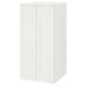 Гардероб IKEA ЗМОСТАД/ОПХУС, білий білий, з рамою, 60x57x123 см, 094.301.47 - зображення 2