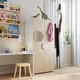 Гардероб IKEA ЗМОСТАД/ОПХУС, білий, береза, 60x42x123 см, 094.261.88 - зображення 3