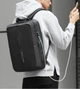 Рюкзак міський Mark Ryden Case MR6832 BK для ноутбука 15,6" з USB об'єм 20 л. Чорний (з вбудованим замком) - зображення 4