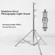 Стійка-штатив для фотообладнання з нержавіючої сталі 2,8 м, Photography light stand heavy Duty 2.8 m - зображення 4