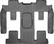 Автомобильные коврики в салон Weathertech на Buick Enclave 10-17 2-3 ряд черные Бьюик Энклав WT0025947 - изображение 1
