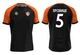 Футболка волейбольная мужская RIGO OMEGA Black-Orange L - изображение 2