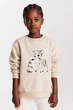 Світшот бежевий Зайчик і Олень H&M 98-104см (400094268) - зображення 3