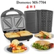 Мультимейкер 4 в 1 Domotec MS-7704 Гриль Сендвічниця Горішниця Вафельниця потужністю 1000 Вт - зображення 1