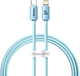 Kabel Baseus Crystal Shine Series Fast Charging Data Cable Type-C to IP 20W 1.2 m Sky Blue (CAJY001303) - obraz 1