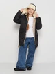 Подростковое зимнее пальто для девочки Coccodrillo Outerwear Girl Kids ZC3151105OGK-021 146 см Черное (5904986178591) - изображение 3