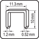 Скобы к степлеру YATO YT-70020, YT-70021, h=10 мм, b=11.3 мм, t= 1.2 мм, 1000 шт. YATO (YT-70272) - изображение 3