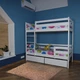 Двоярусне ліжко з ящиками Sportbaby Babyson 6 80x190 см - зображення 3