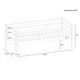 Підліткове ліжко Sportbaby Babyson 1 з ящиком 80x190 см - зображення 6