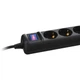 Сетевой фильтр питания 2E 5xSchuko, 3м black (2E-U05ESM3BK) - изображение 3
