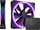 Набор вентиляторов NZXT F140 RGB DUO Twin Pack 140 мм PWM Black (RF-D14DF-B1) - изображение 1