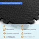 Підлога пазл - модульне покриття для підлоги чорне 600x600x10мм (МР15) - изображение 12
