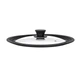 Кришка універсальна для каструлі та сковорідки Ardesto Black Mars Smart 24/26/28см скло силікон (AR2428UL) - зображення 2