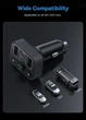 FM-трансмітер, автомобільний зарядний пристрій 35w Baseus Car Wireless MP3 Bluetooth USB type c PD, швидка зарядка - изображение 7