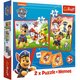 Zestaw puzzli + Memos Trefl Paw Patrol Psia ekipa w akcji 48+30 elementów (5900511933376) - obraz 1