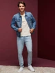 Джинсовая куртка мужская Guess 696918083 L Синяя (1159795757) - изображение 5