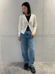 Кардиган с примесью шерсти вязаный женский Uniqlo 574530785 L Молочный (1159795940) - изображение 5